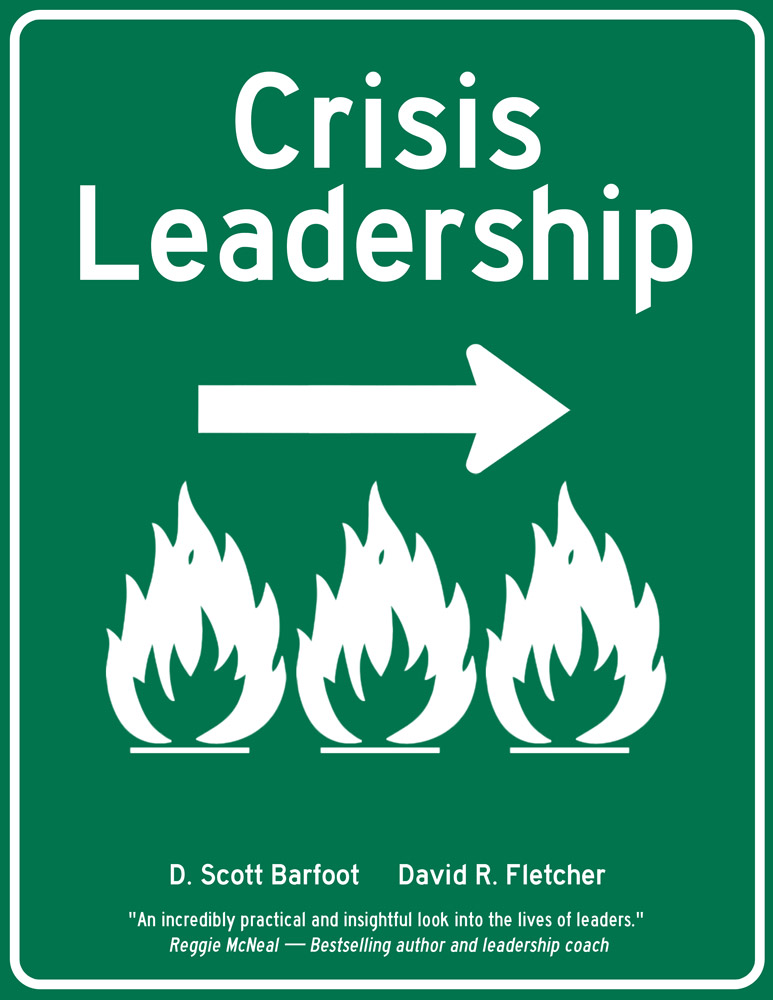 Alternate book cover design for Crisis Leadership.