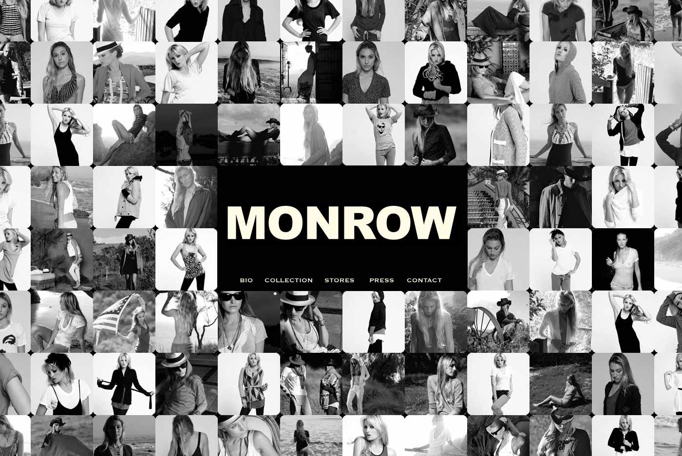 Screenshot of Monrow website.