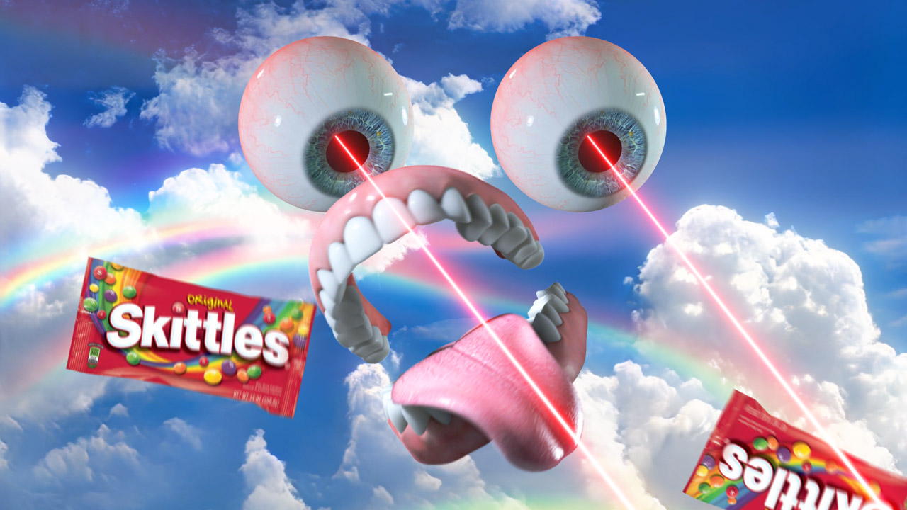 Still from Skittles Ad Series